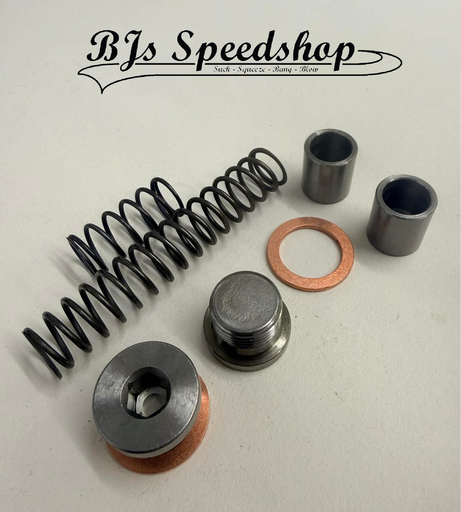 VW Aircooled Engine Beetle Bus T1 Oil Spring and Bung pressure relief kit Plug